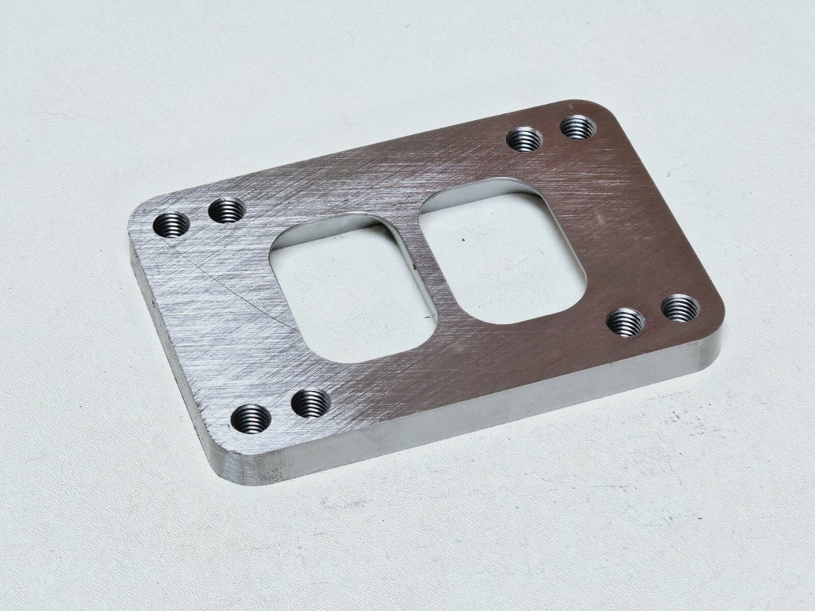 T4 Divided to T6 Undivided Transition Turbo Inlet Manifold Adapter Flange S400 - Image 3