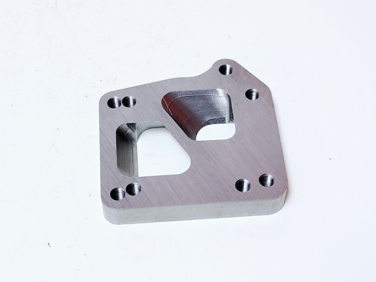 EVO X Header Manifold to T4 Divided Turbocharger Flange Adapter fits Mitsubishi