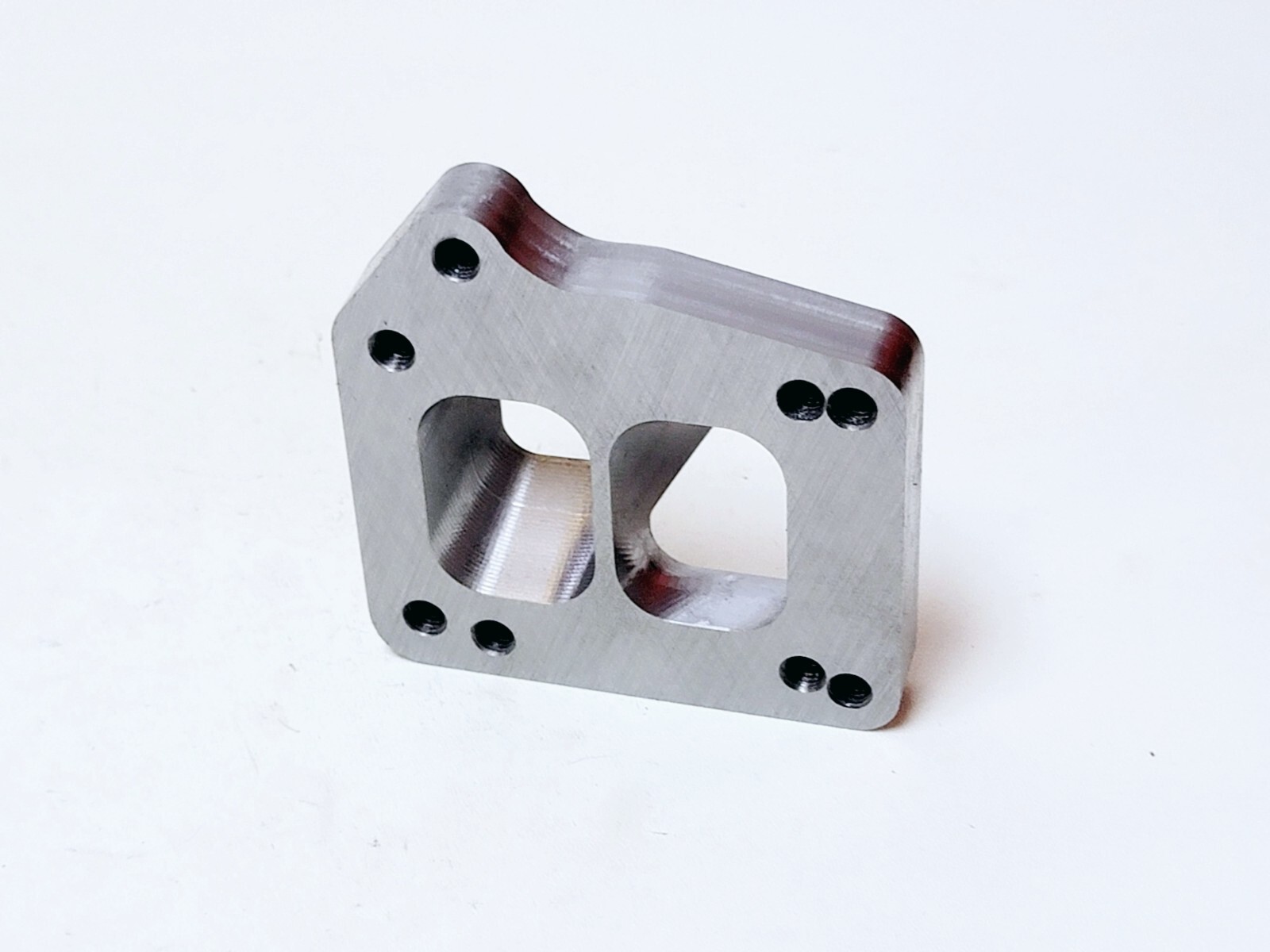 EVO X Header Manifold to T4 Divided Turbocharger Flange Adapter fits Mitsubishi - Image 2