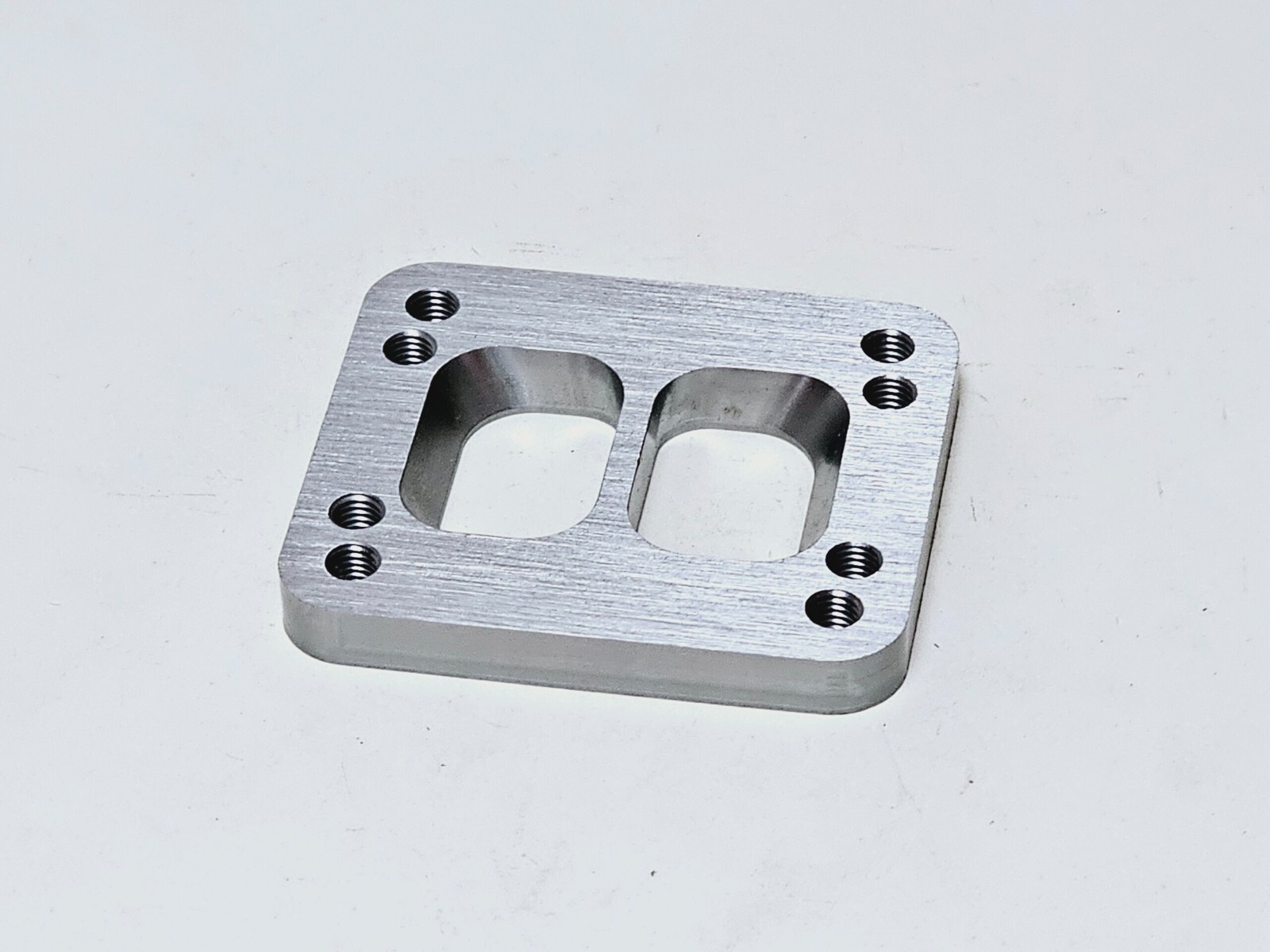 T3 Divided to T4 Twin Scroll Divided Turbo Flange Adapter TO4E 5.9 HX30 HX35 USA - Image 2