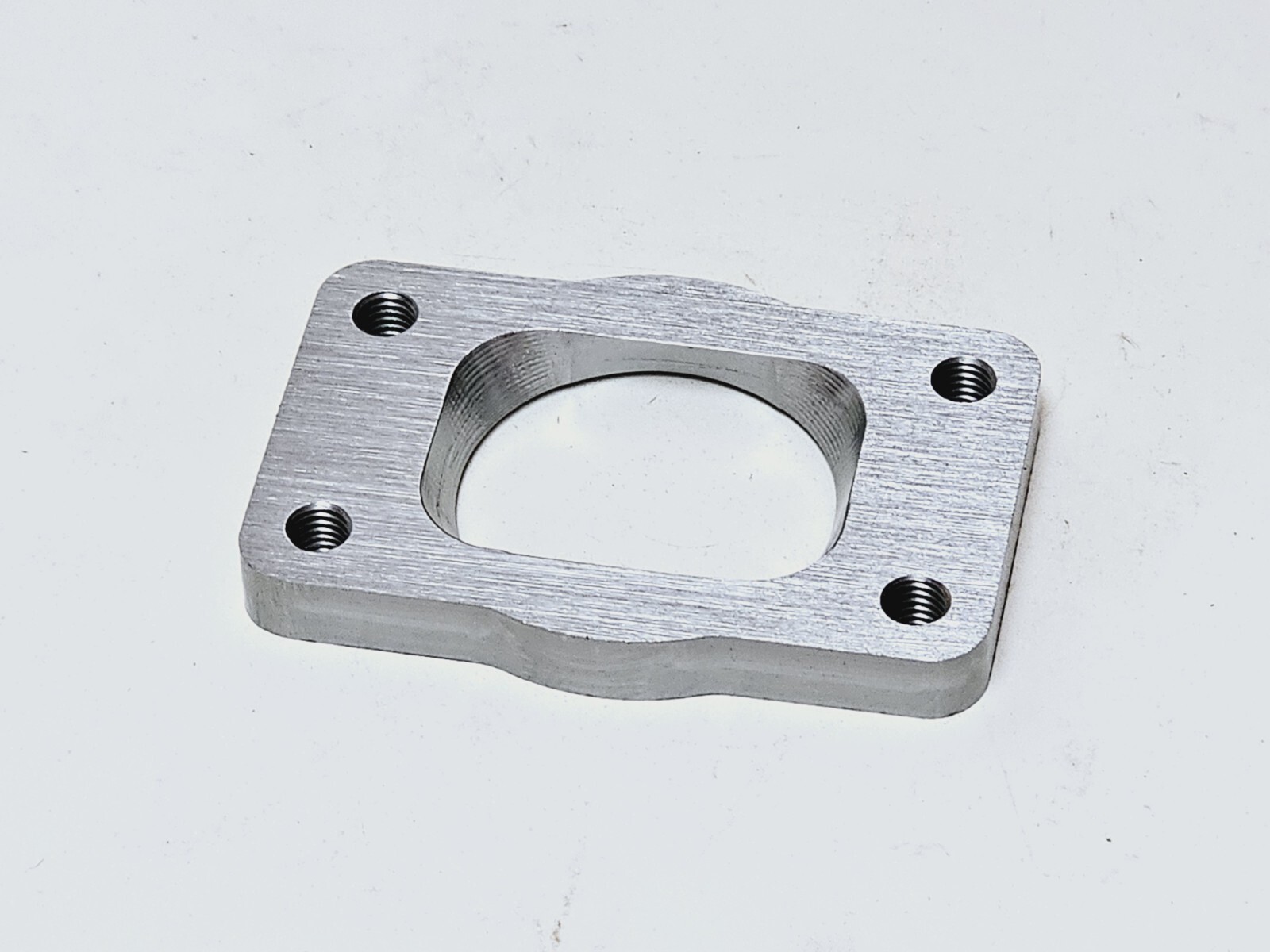 T3 Undivided to 2.25" Inlet Turbo Flange Transition 1/2" CNC Threaded S200 GT30 - Image 3