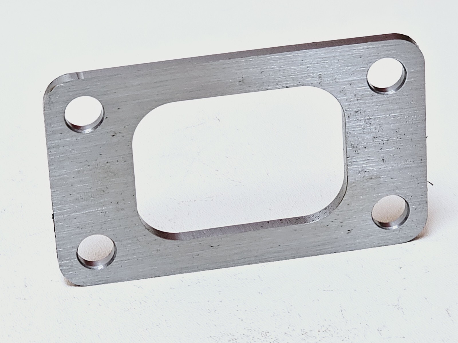 Stainless T3 Undivided Inlet 1/4" Spacer Flange fits Precision Garrett Borg USA - Image 2