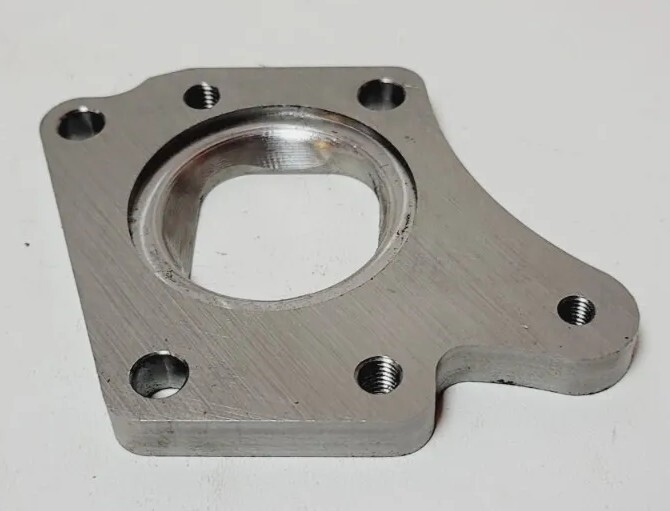 Stainless Megane Manifold to T3 Turbo Flange Adapter fit Renault 1.8L 2.0L T3/T4 - Image 2