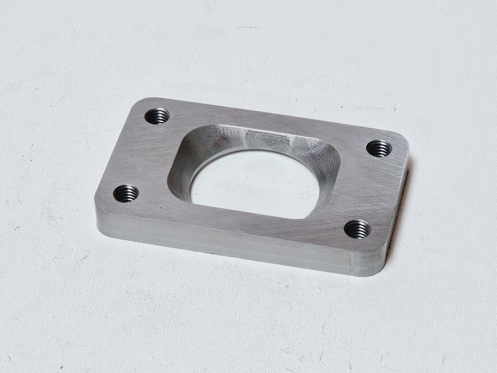 T3 Undivided to 2 inch Inlet Turbo Flange Transition 1/2" Threaded HX40 HX35 HX3 - Image 3