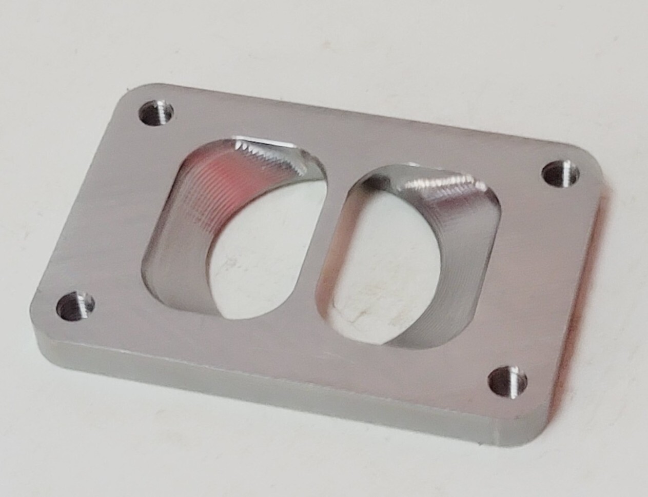 Stainless T6 Divided Turbo Inlet Flange to 2.5" Sch 40 Pipe Adapter 171702 1/2" - Image 3