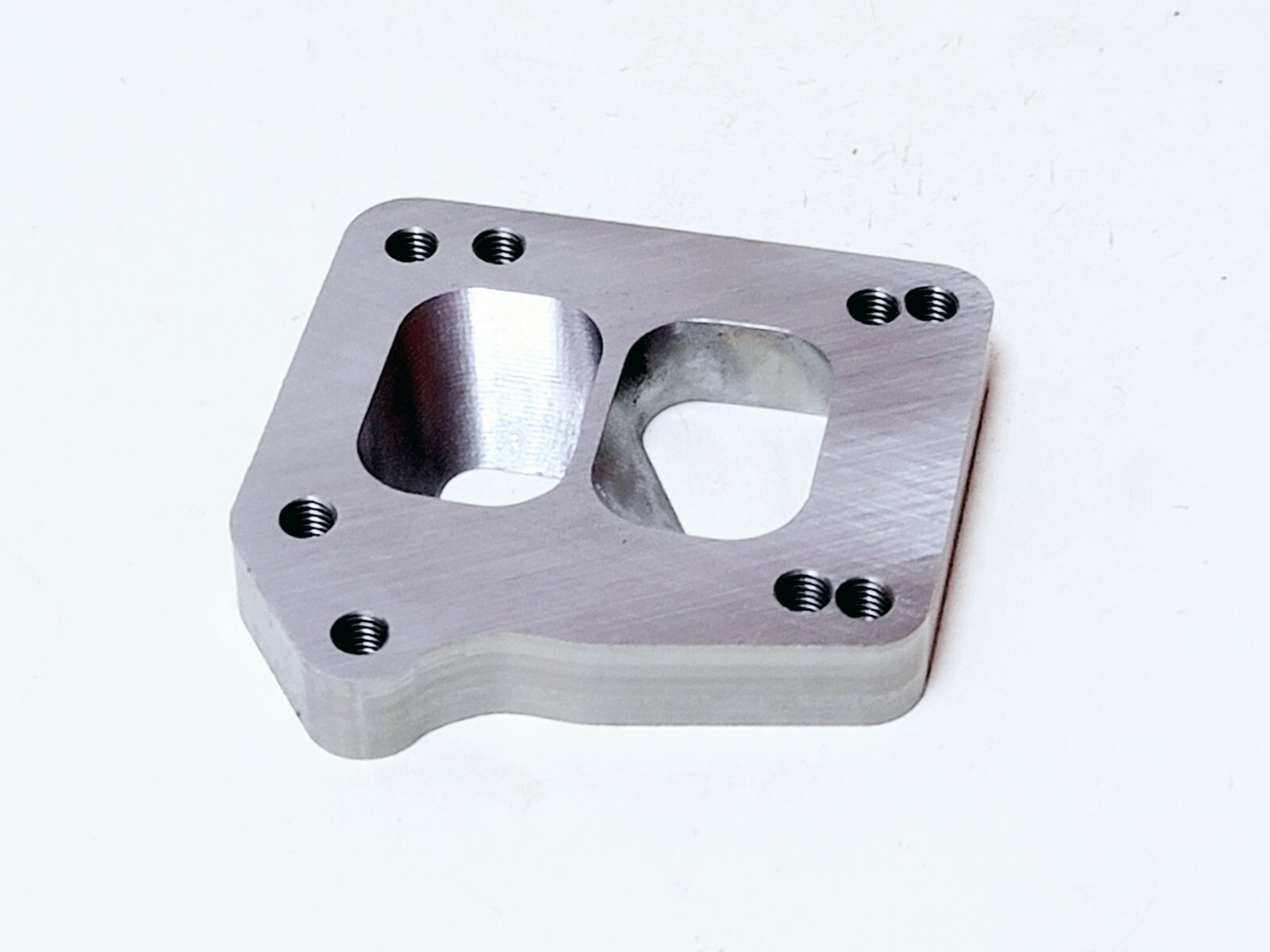 EVO 5/6/7/8/9 Header Manifold to T4 Divided Turbo Flange Adapter fits Mitsubishi - Image 3