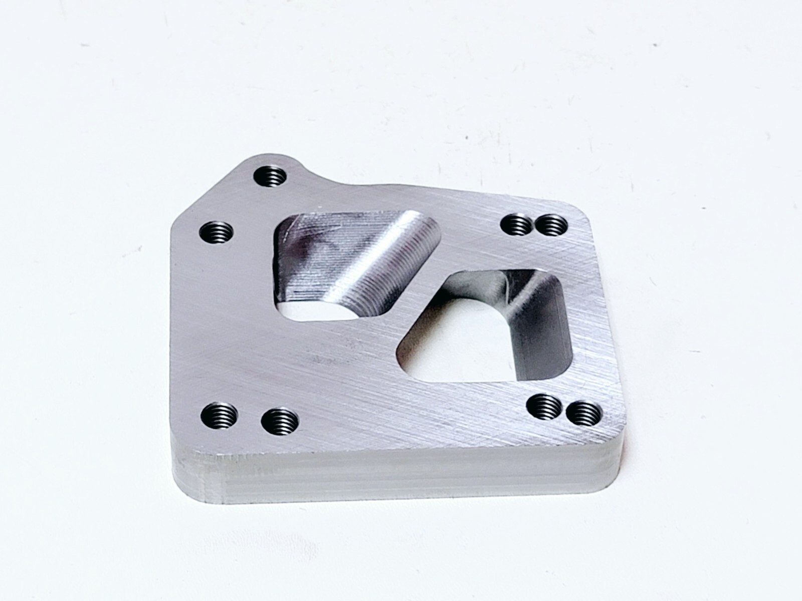 EVO 5/6/7/8/9 Header Manifold to T4 Divided Turbo Flange Adapter fits Mitsubishi - Image 4