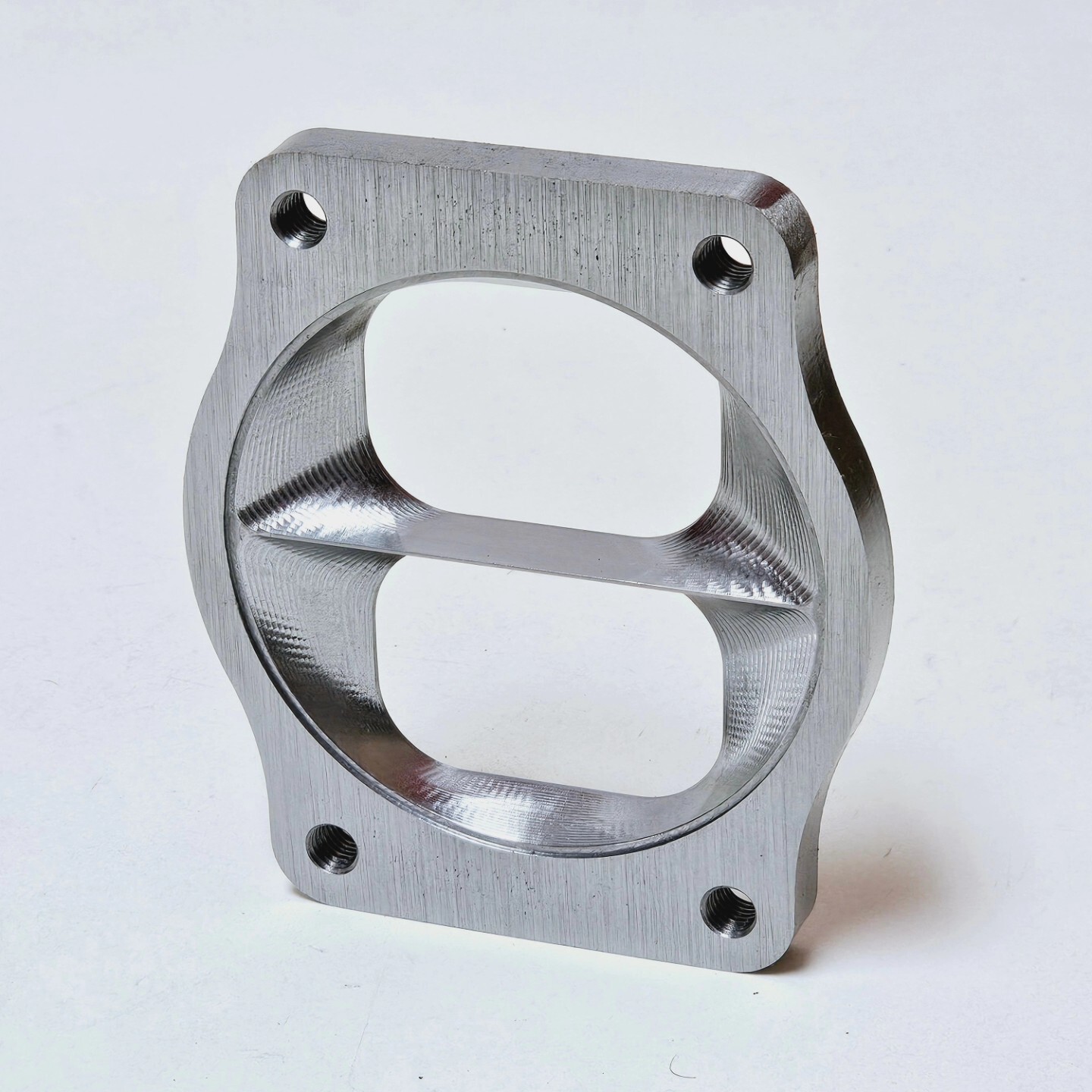 T6 Divided to 4 inch Inlet Transition Turbo Flange S400 Borg GT55 GT45 GT45R 1/2