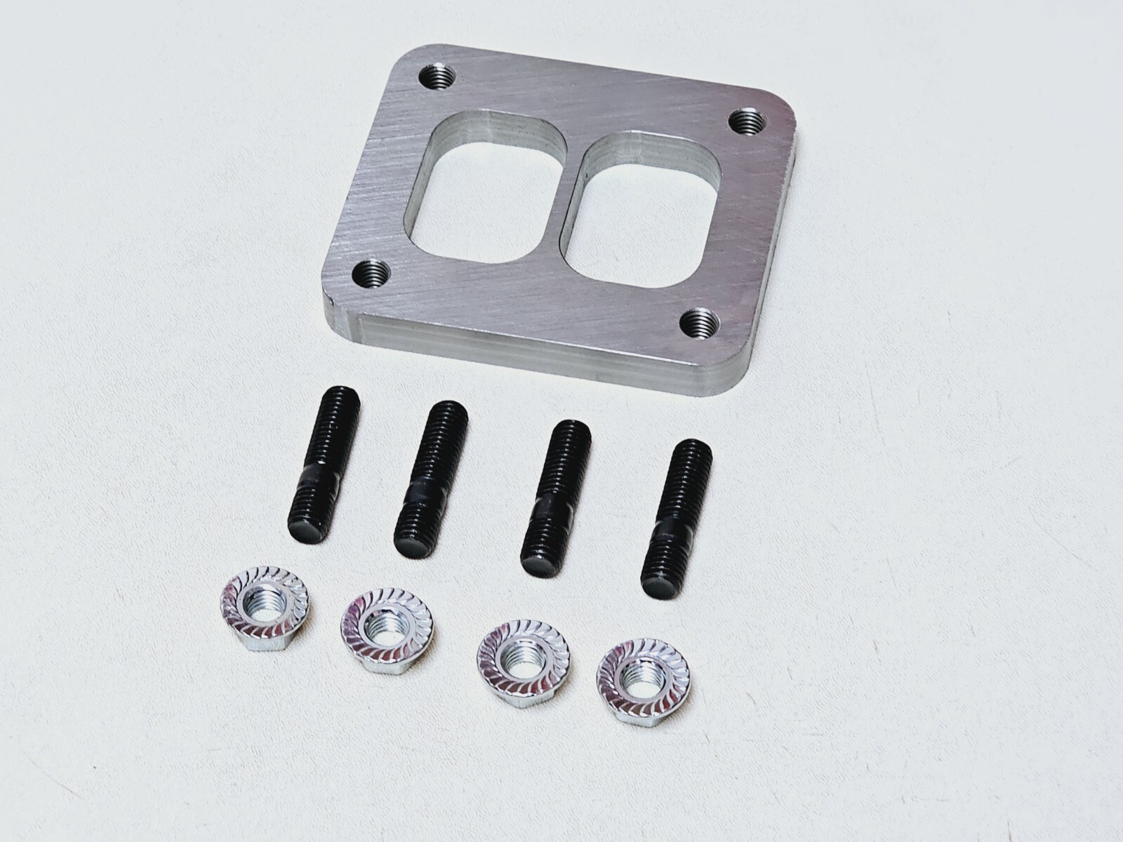 T4 To T6 Turbo Transition Adapter Flange Kit 1/2" Thick – Steel Coated Inlet Studs Included