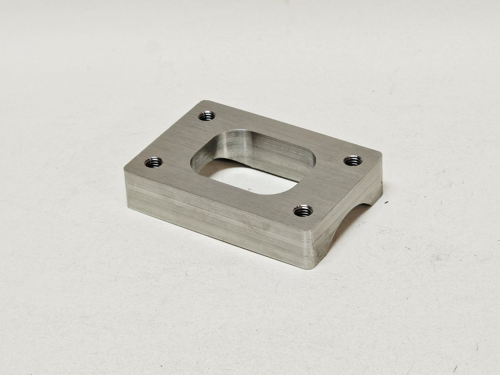 Stainless T25 T28 Turbo Inlet Log Style Flange Weld to 1 1/2" Sch Pipe 1.90" OD - Image 3