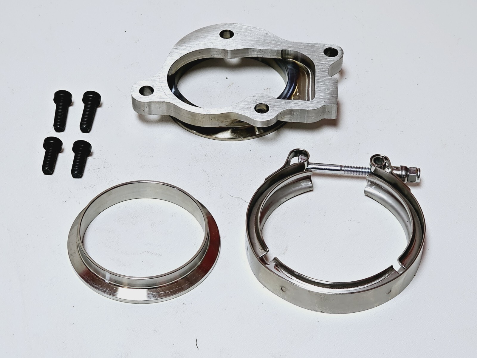 Downpipe Flange 3.0" outlet V-band Kit Fits Holset HX25 HX27 HE221W Internal WG - Image 2