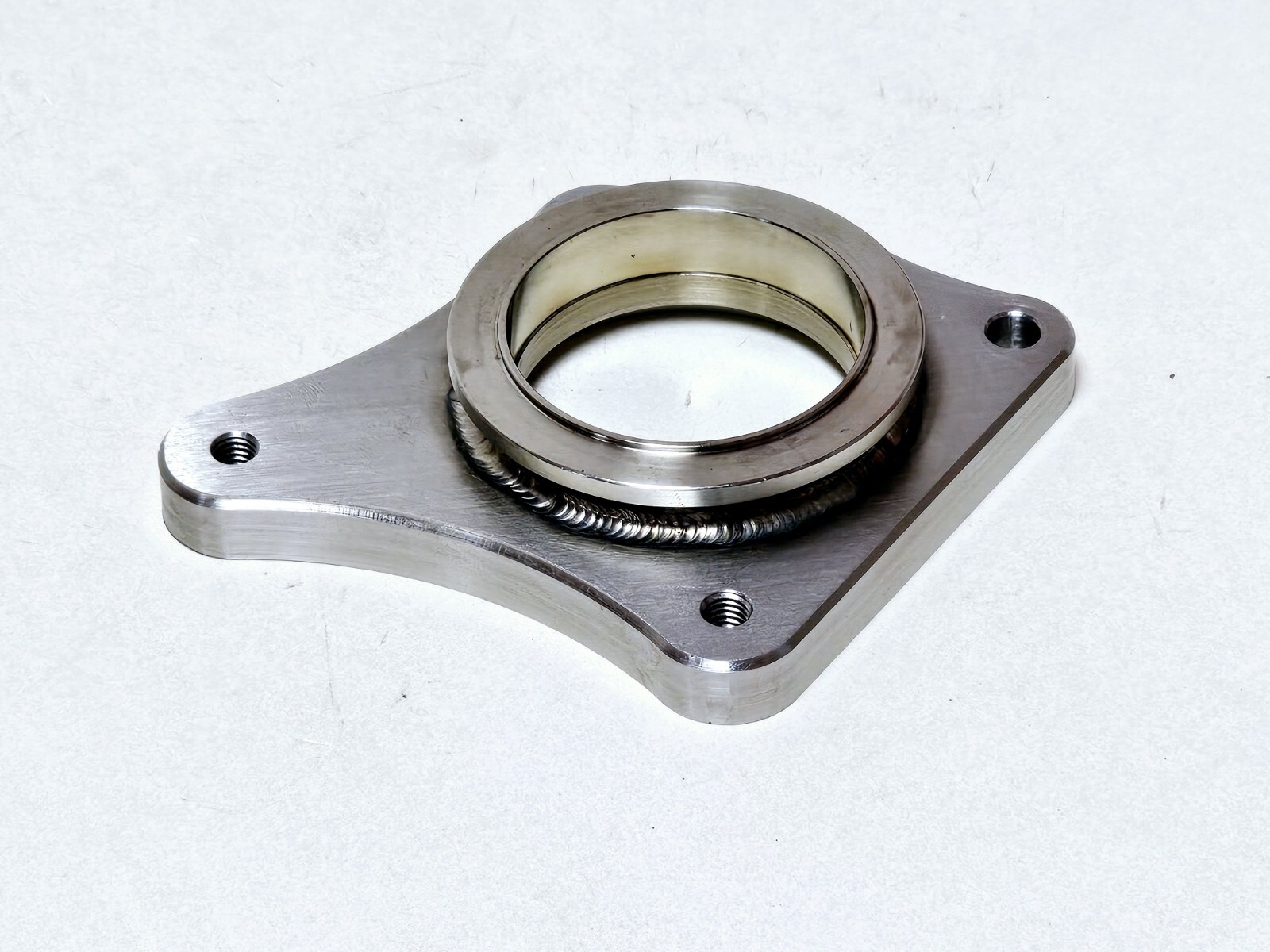 Stainless Megane Manifold to 3.0" OD GTX V-band Flange fit Renault Garrett Turbo - Image 2