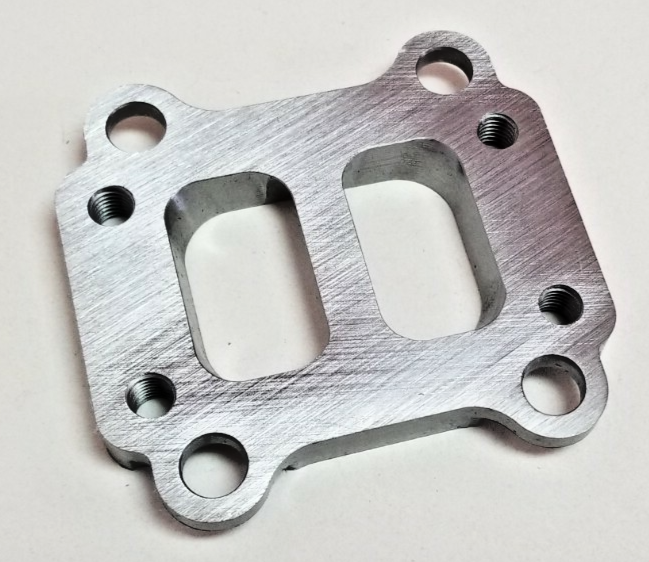 CT26 Un Header Manifold to T3 Divided Turbo Adapter Flange Fits Supra 7MGTE 1/2" - Image 2