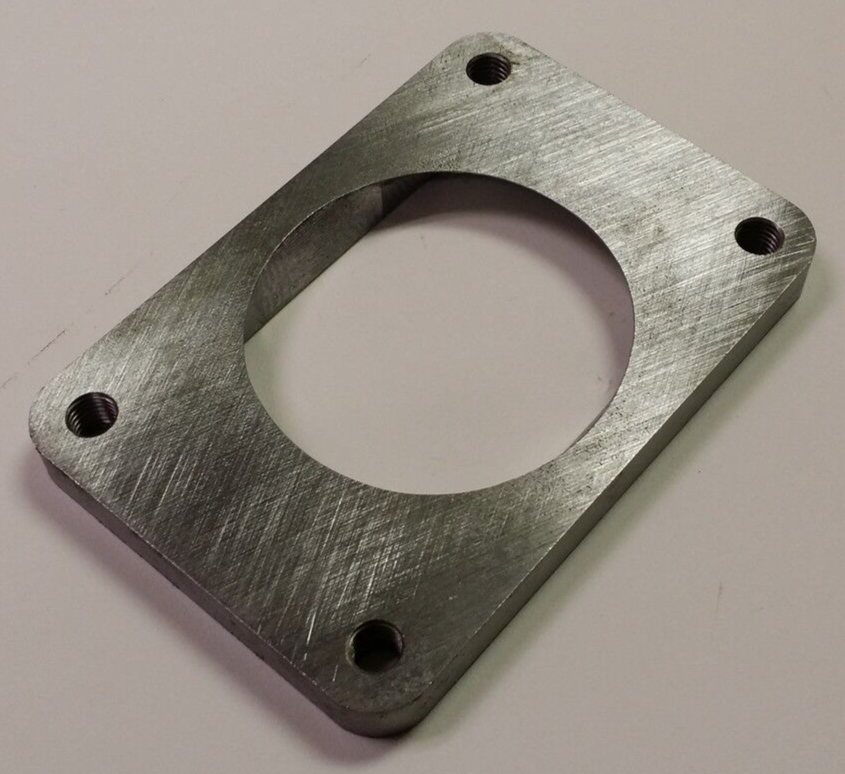 T6 Undivided Turbo Inlet Adapter Flange to 3.0" Exhaust Tubing Transition 1/2" - Image 2