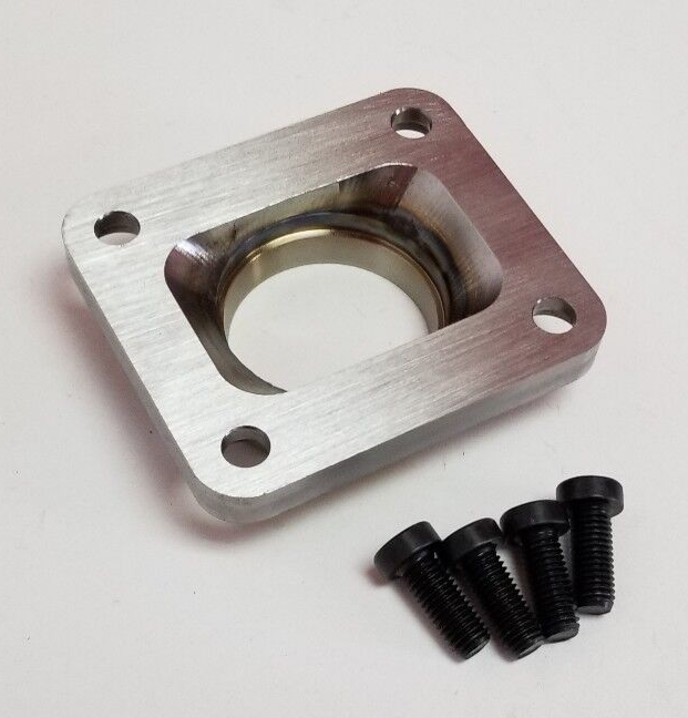 Stainless T4 CS Undivided Inlet Flange to 3" OD Tial V-band Turbo GT28 GT30 GT35 - Image 2