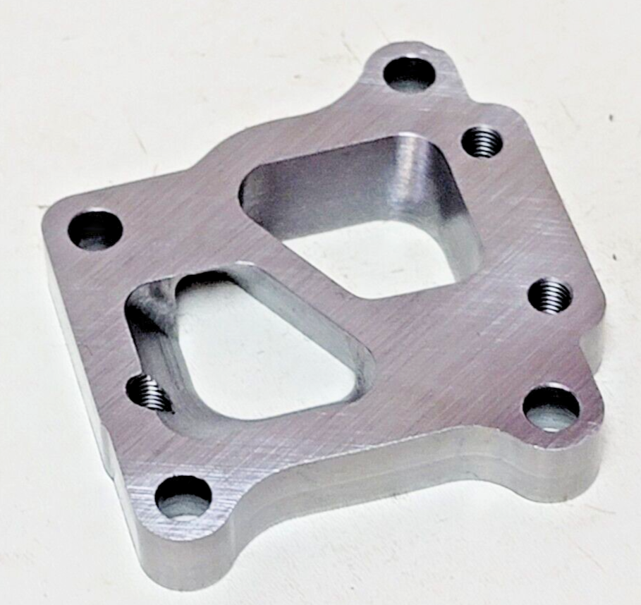 EVO X 10 Header Manifold to T3 Turbocharger Flange Adapter TDO5H fits Mitsubishi - Image 3