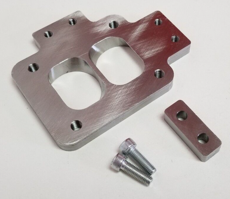 Stainless T4 Divided to 1 1/2 Schedule 10 Twin Ports Collector Turbo Flange Tab - Image 2