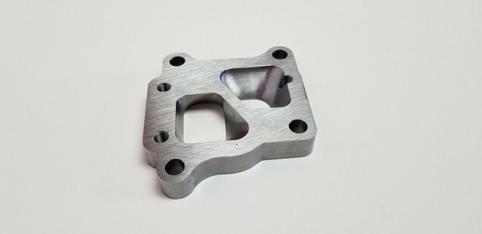 EVO X 10 Turbo to T3 Divided Header Flange Adapter 4g63 TDO5H fit