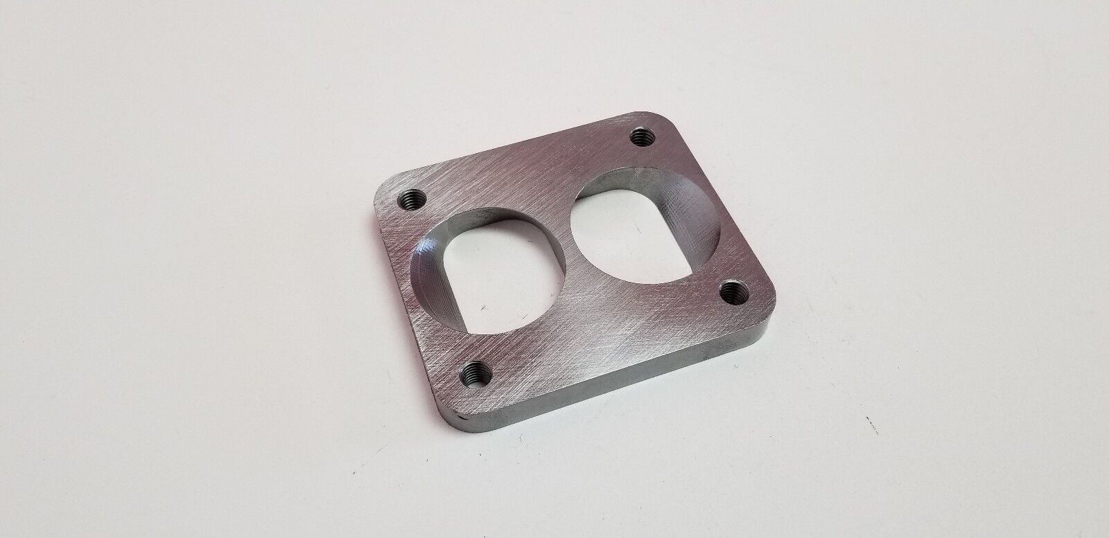 thumbnail image 2 of CFS T4 Divided To T6 Twin Scroll Turbo Adapter Flange – Inlet Adapter For S400 – CNC Milled 2 of 2