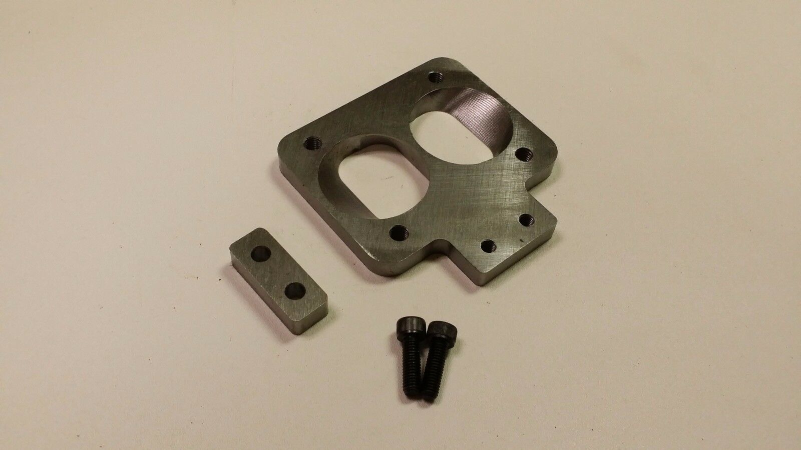 T4 Divided to 2.25" inch Twin Ports Inlet Turbo Flange Transition 1/2" S300 Tab